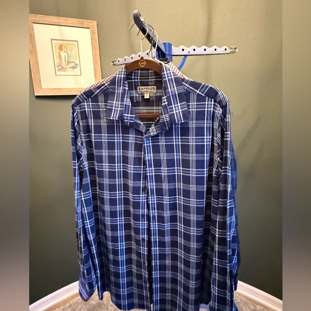 Lot of 3 express size large, slim fit, men’s button downs